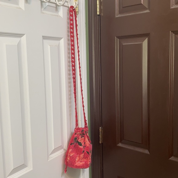 Free People Velvet Moon Crossbody Bag Satchel Red - Picture 8 of 13